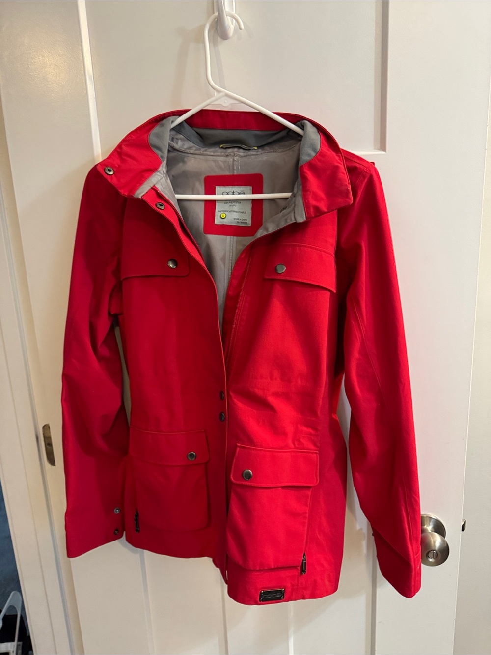 Red Women's Lightweight Utility Jacket